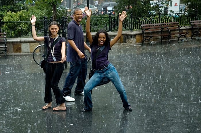 Dancing in the rain